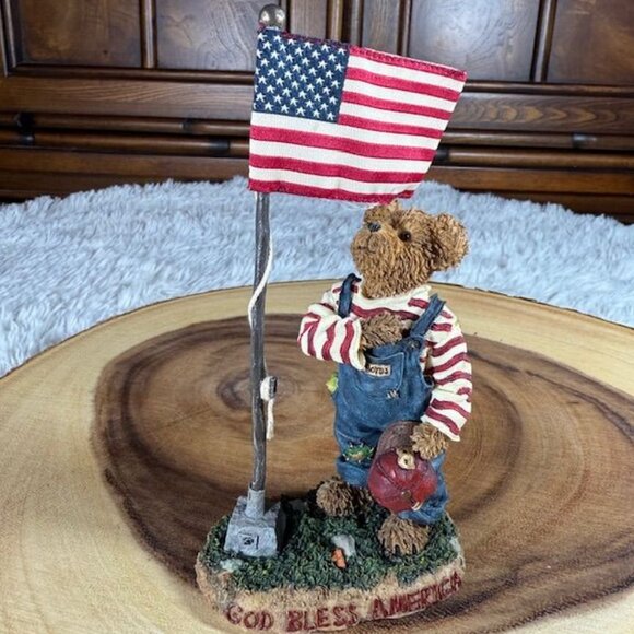 Vintage Boyds Bears Sammy Bearmerica Pledge Allegiance Bearstone Collection - Picture 1 of 10